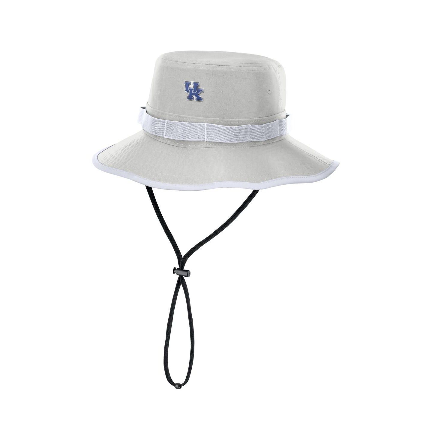 Мужская панама Nike Gray Kentucky Wildcats 2025 Sideline Apex Boonie Performance Bucket Hat — фото 1