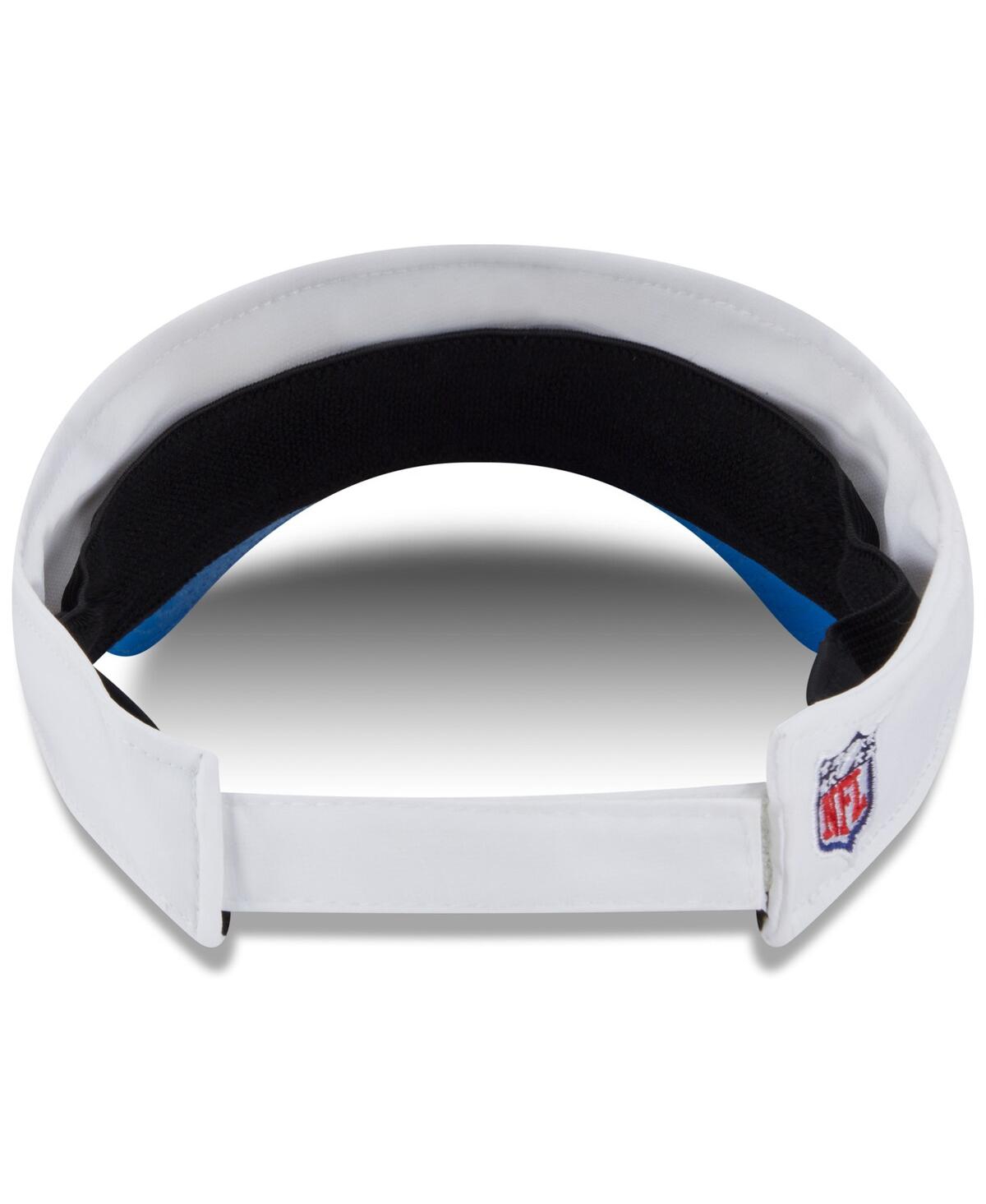 New Era Men's White/Blue Detroit Lions 2025 Nfl Training Camp Adjustable Visor Hat