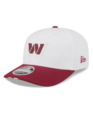 New Era - Men's White/Burgundy Washington Commanders 2025 NFL Training Camp 9SEVENTY Adjustable Hat
