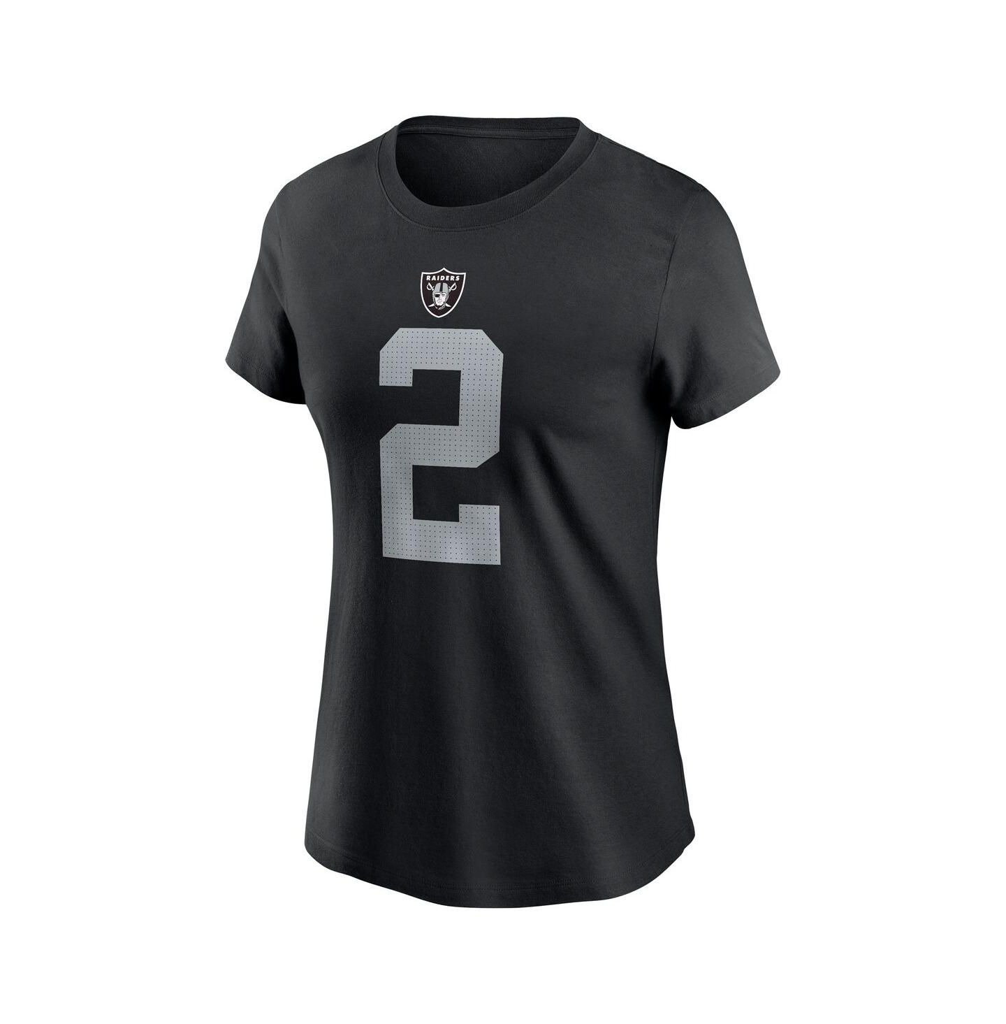 Женская футболка Nike Ashton Jeanty Black Las Vegas Raiders 2025 NFL Draft First Round Pick Name & Number — фото 2