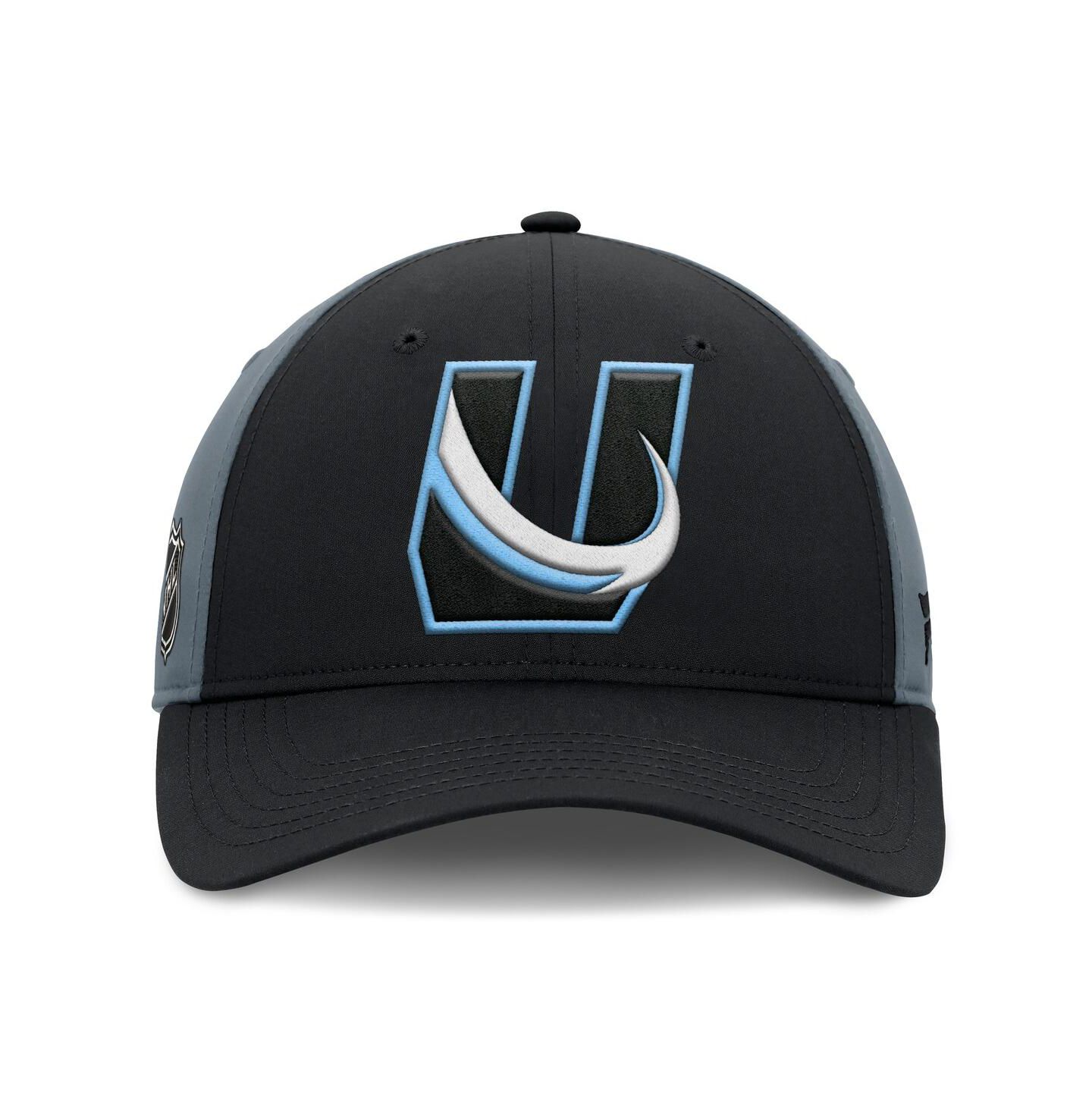 Мужская кепка Fanatics Black/Charcoal Utah Mammoth Alternate Logo Adjustable Hat — фото 2