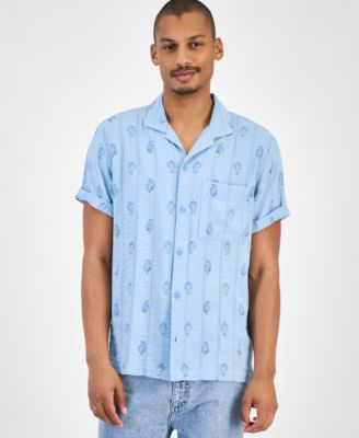 Men's Seersucker Camp Shirt