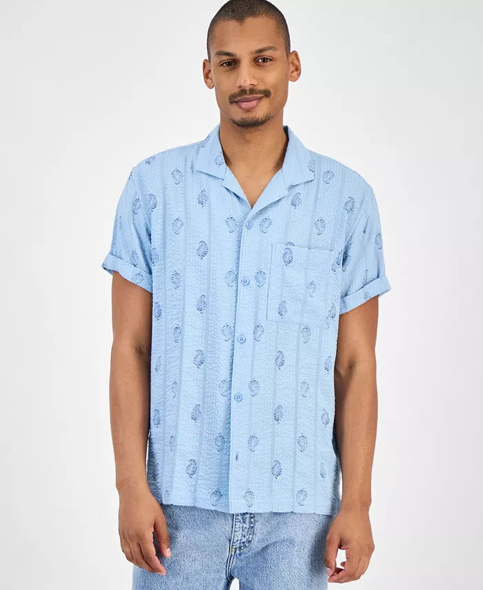 Men's Seersucker Camp Shirt - thumbnail 5