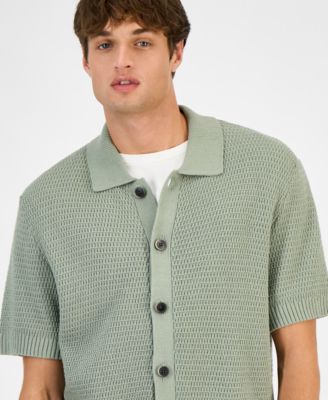 Men's Short-Sleeve Cardigan, Macy's Exclusive