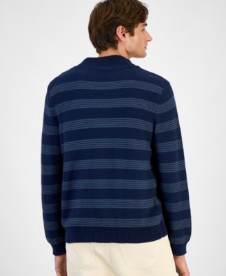 Men's Striped Shawl-Collar Sweater, Macy's Exclusive