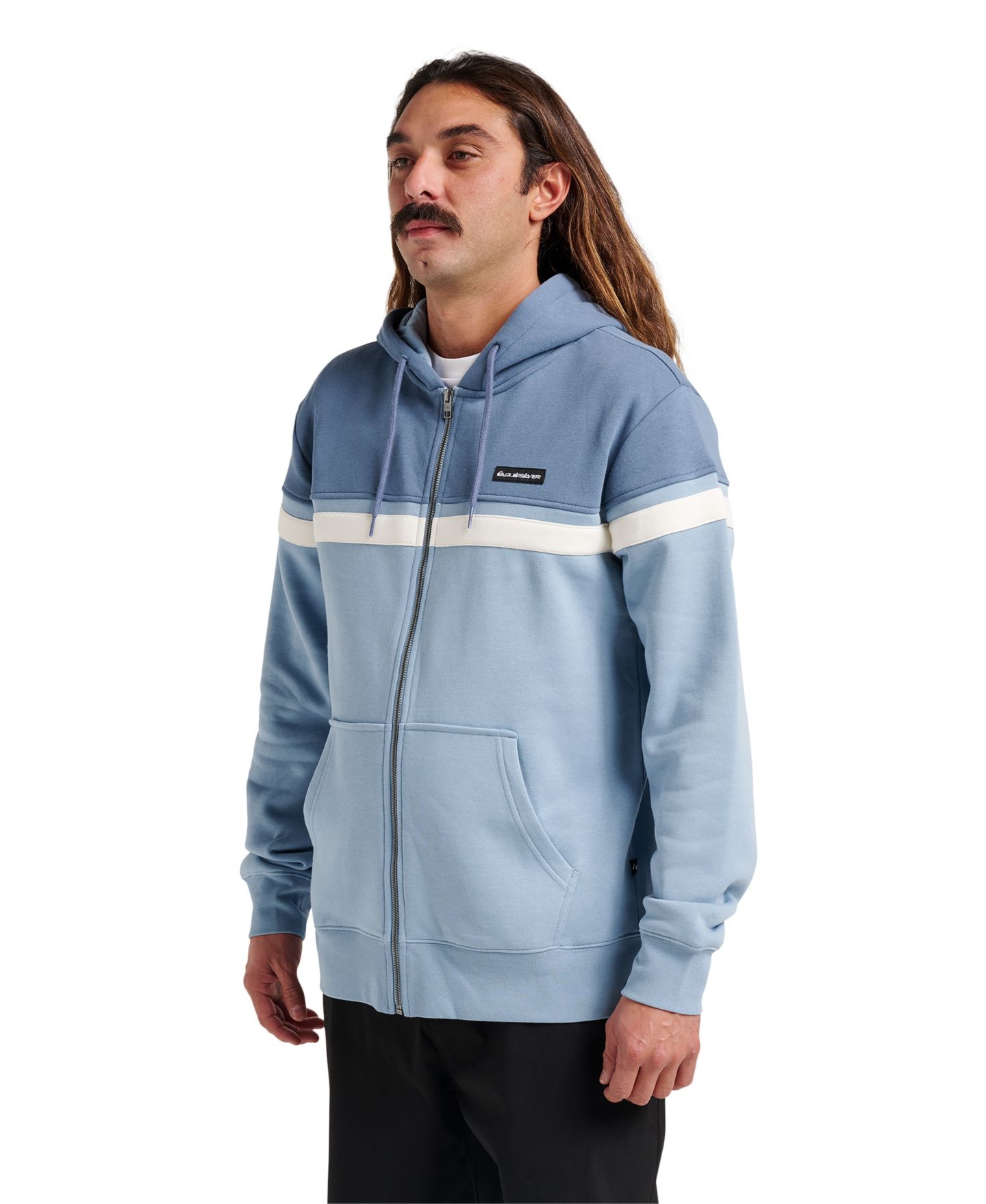 Мужское худи Quiksilver Surf Zip, цвет: Синий — фото 3