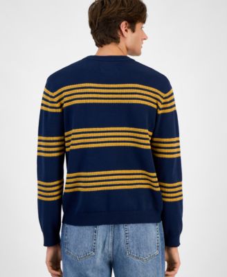 Men's Striped Crewneck Sweater, Macy's Exclusive