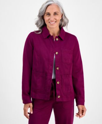 Style & Co - Petite Twill Chore Jacket