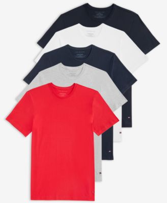 Tommy Hilfiger - Men's Cotton Classic Crewneck T-Shirts, Pack of 5