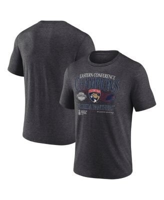 Fanatics - Men's Heather Charcoal Florida Panthers 2025 Eastern Conference Champions Old School Tri-Blend T-Shirt