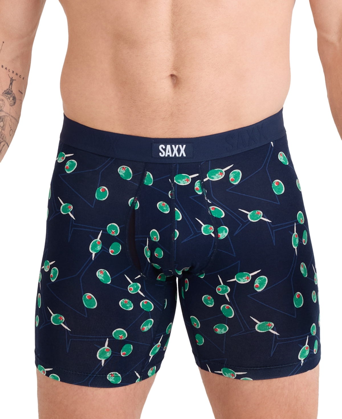 Saxx Vibe Xtra Boxer Briefs In Blue