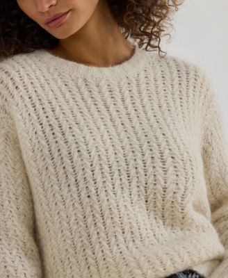 Women's Herringbone Oversize Sweater