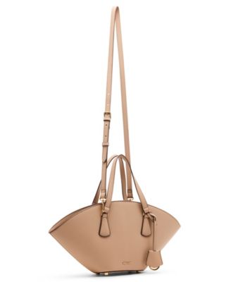 Curved Small Convertible Strap Tote Bag