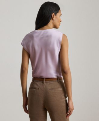 Women's Charmeuse Asymmetrical Blouse