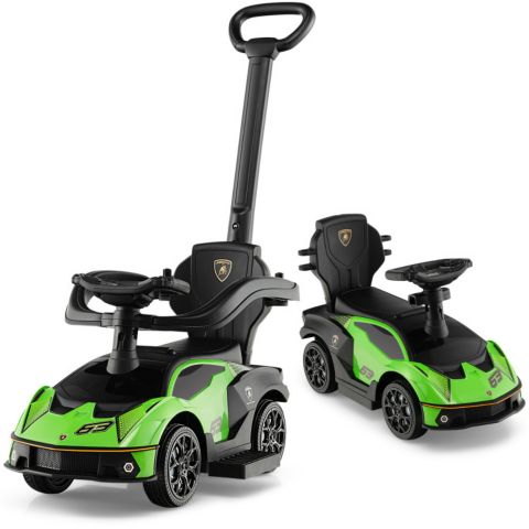 Детская игрушка Boyel Living 3-in-1 Licensed Lamborghini Ride-On Car with Push Handle, Ages 1-3, цвет: Зелёный
