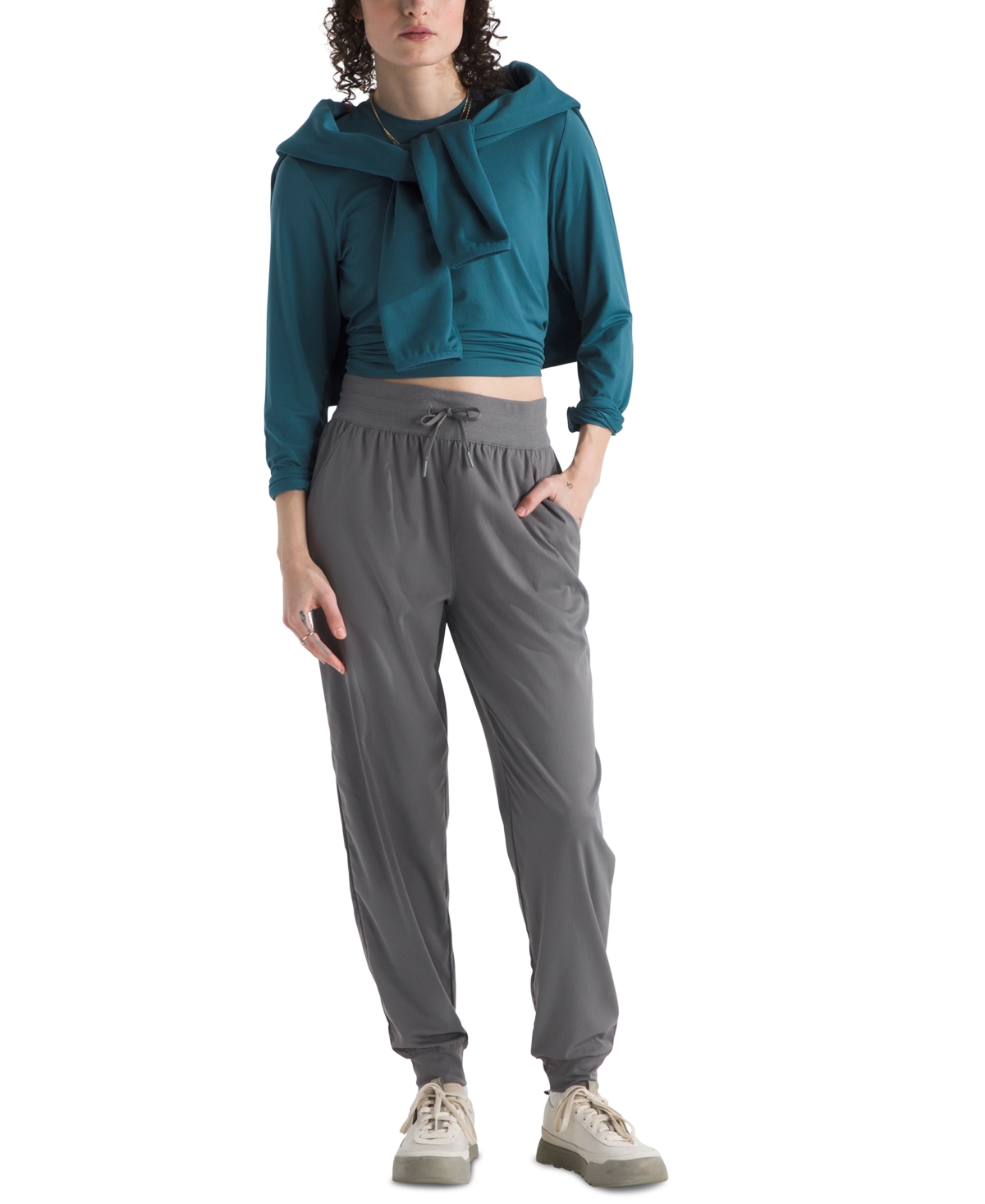 The North Face Women's Aphrodite Arise Jogger Pants In Gray