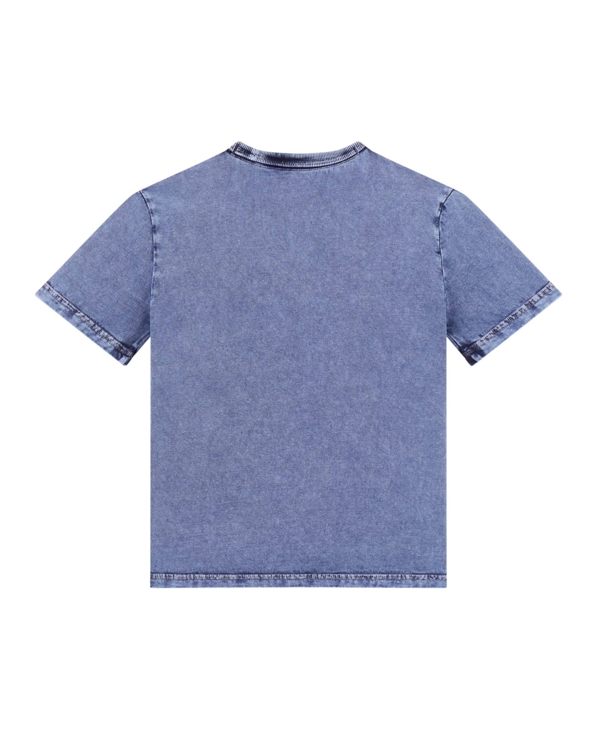 Guess Big Boys Garment Dye Short Sleeve T-shirt In Blue