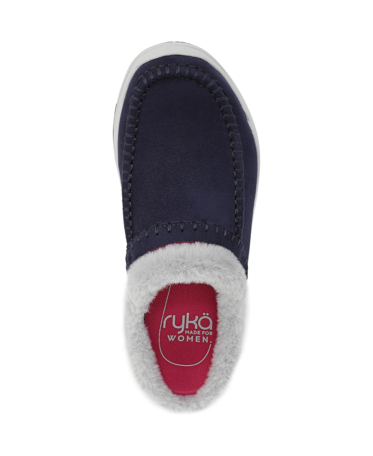 Женские сабо Ryka Arrow Mule Round Toe Slip On, цвет: Синий искусственный замшевый — фото 4
