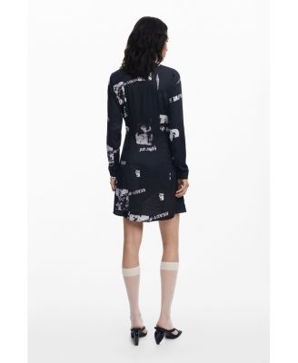 Women's Short newspaper dress