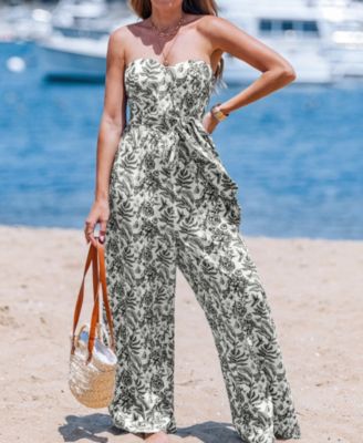 Women's Noir Enchantment Floral Jumpsuit