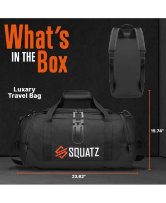 Travel Duffle Bag Pack, Foldable Overnight Bag with Compartments, Tear-Resistant Carry-On