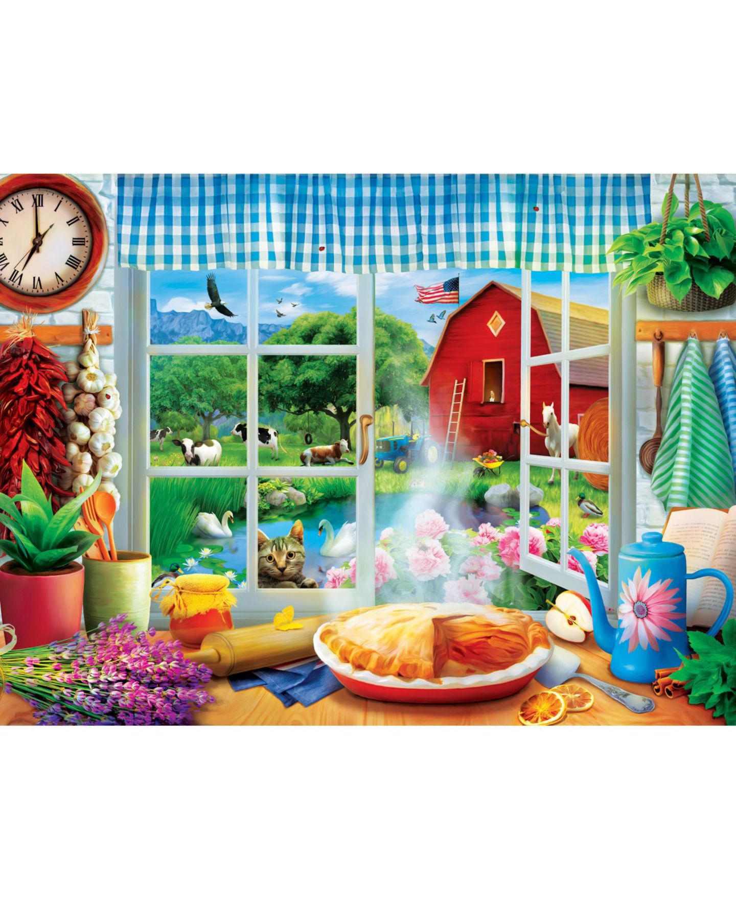 Детские игрушки MasterPieces Puzzles Green Acres - Fresh Pie Tonight 300 Piece EZ Grip Jigsaw Puzzle — фото 2