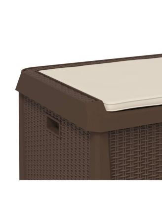 Garden Storage Box Brown Polypropylene (PP) Large