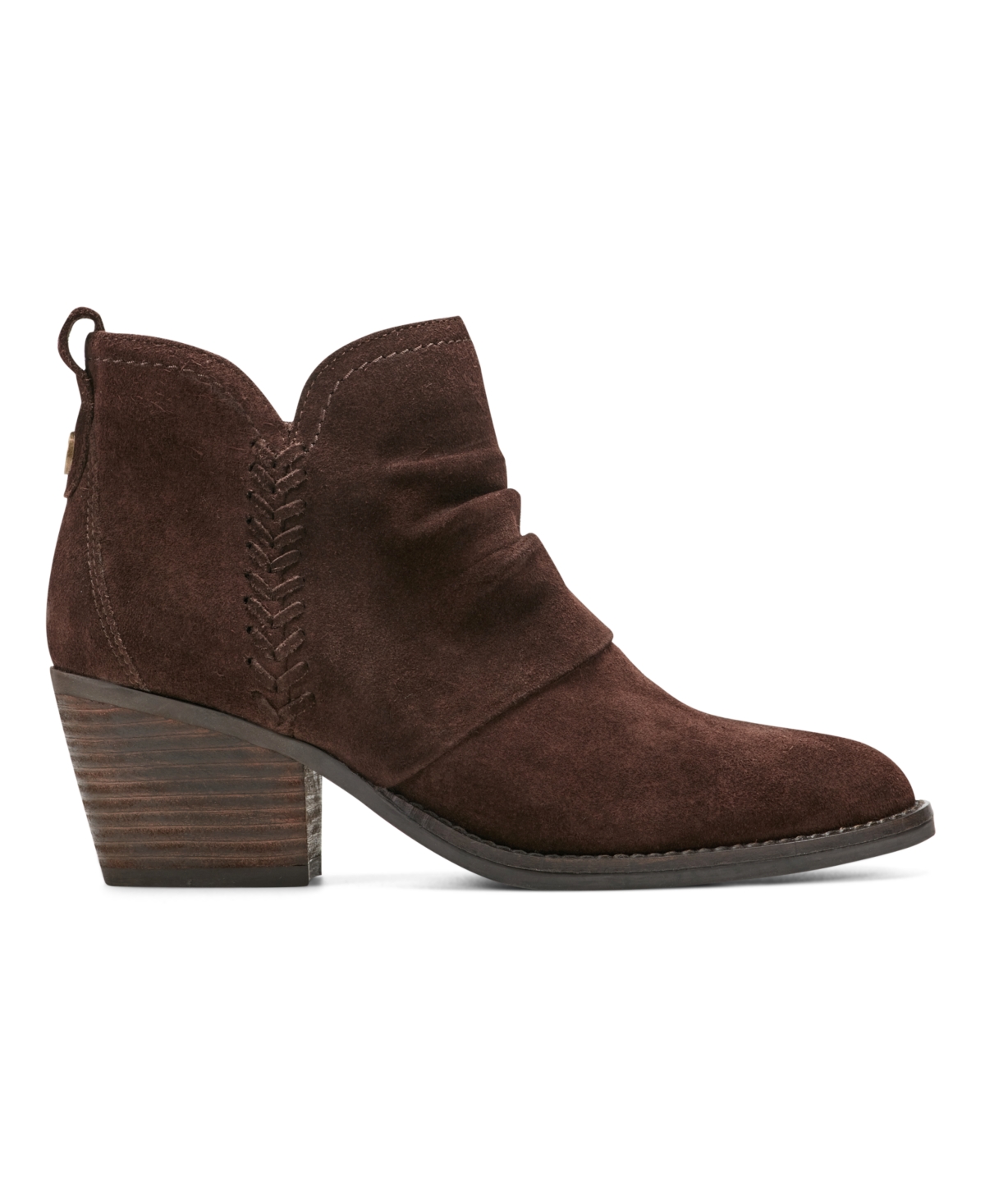 Earth Women's Chandy Ruched Block Heel Booties In Brown