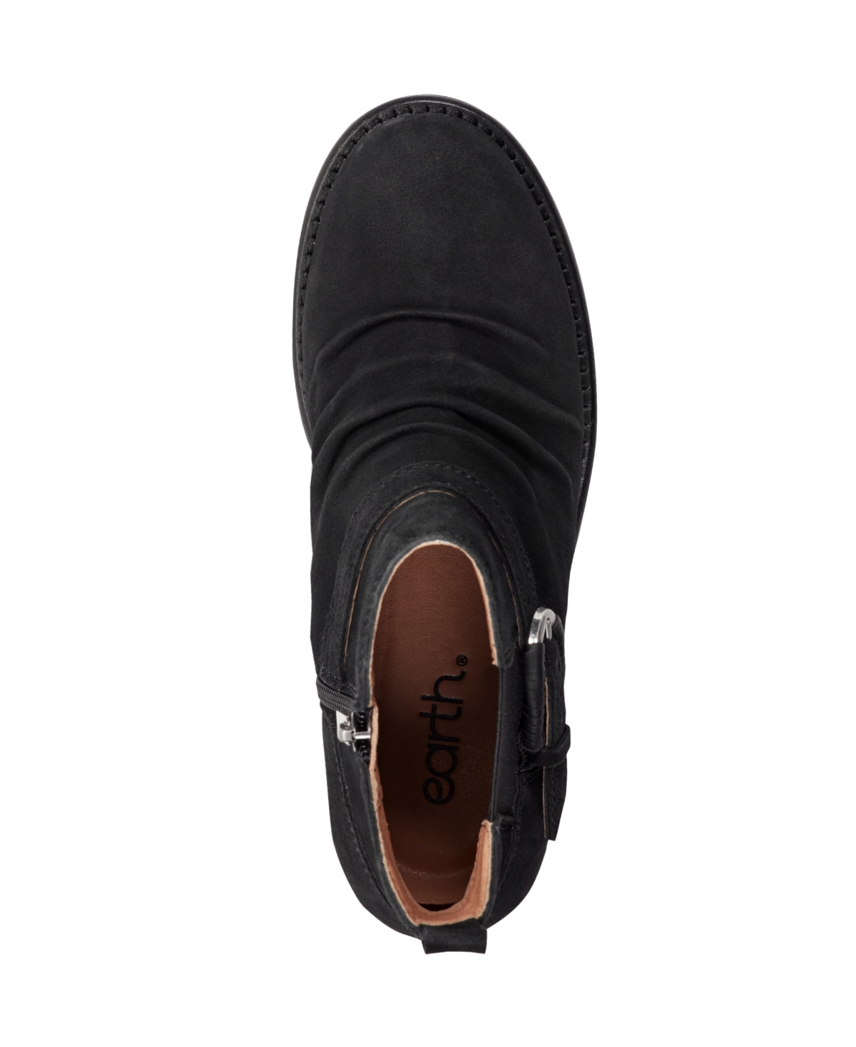 Earth Women's Zane Ruched Block Heel Booties In Black