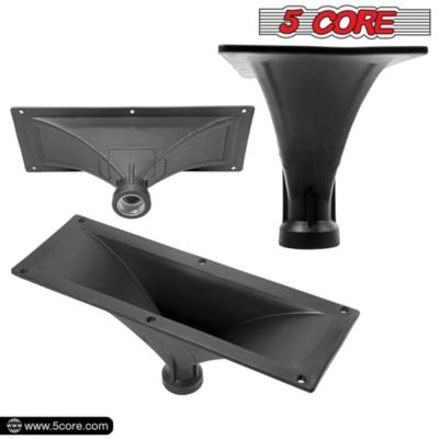 5Core Screw On Compression Driver Horn Tweeter Throat 15X5-4 Pcs ABS Build Heavy Duty