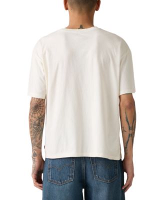 Men's Relaxed Fit Cropped Boxy Short Sleeve Crewneck T-Shirt
