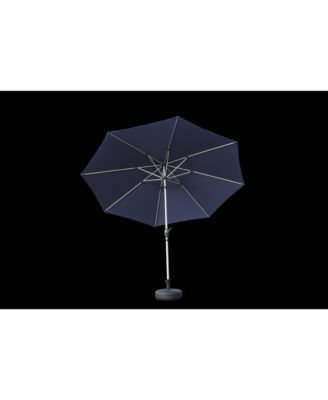 Outdoor 9FT Patio Table Waterproof Umbrella with Push Button Tilt and Crank with 8 Sturdy Ribs