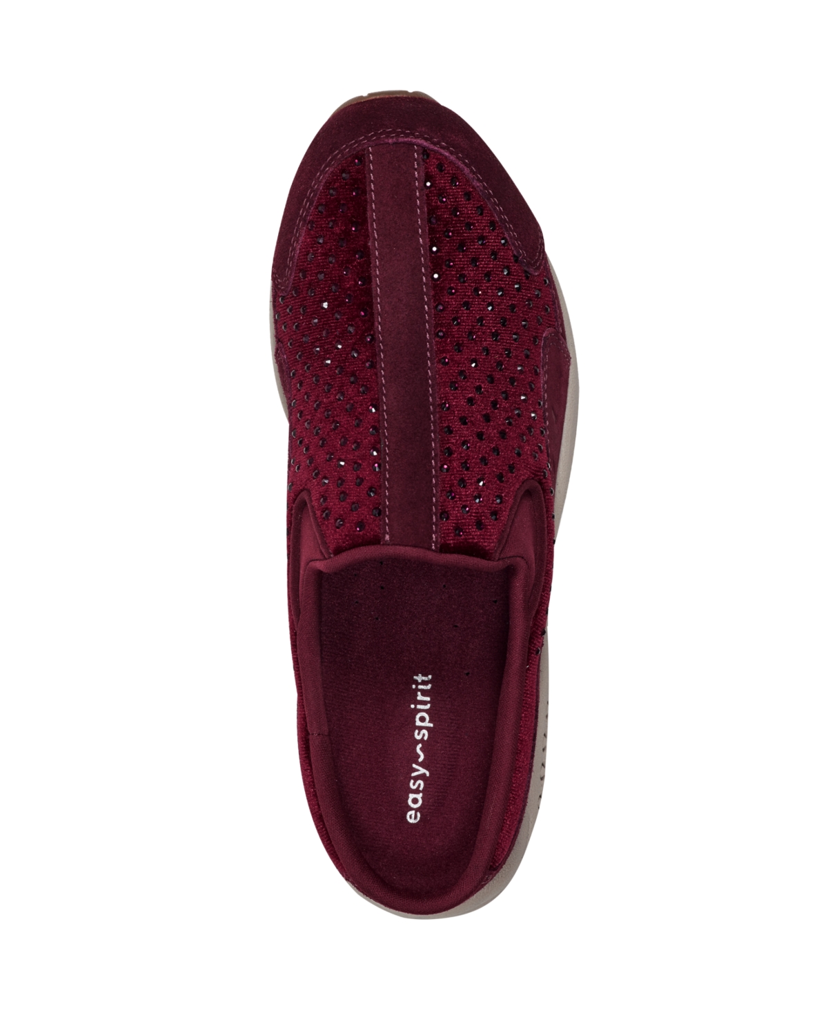 Easy Spirit Women's Traveltime Slip-on Mule Walking Sneakers In Burgundy