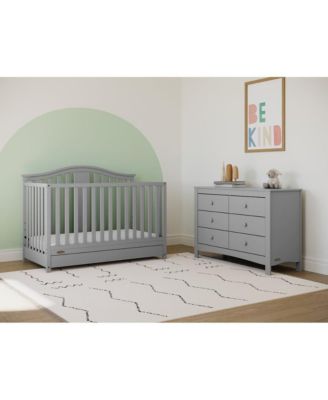 Noah 6 Drawer Double Dresser (Pebble Gray)