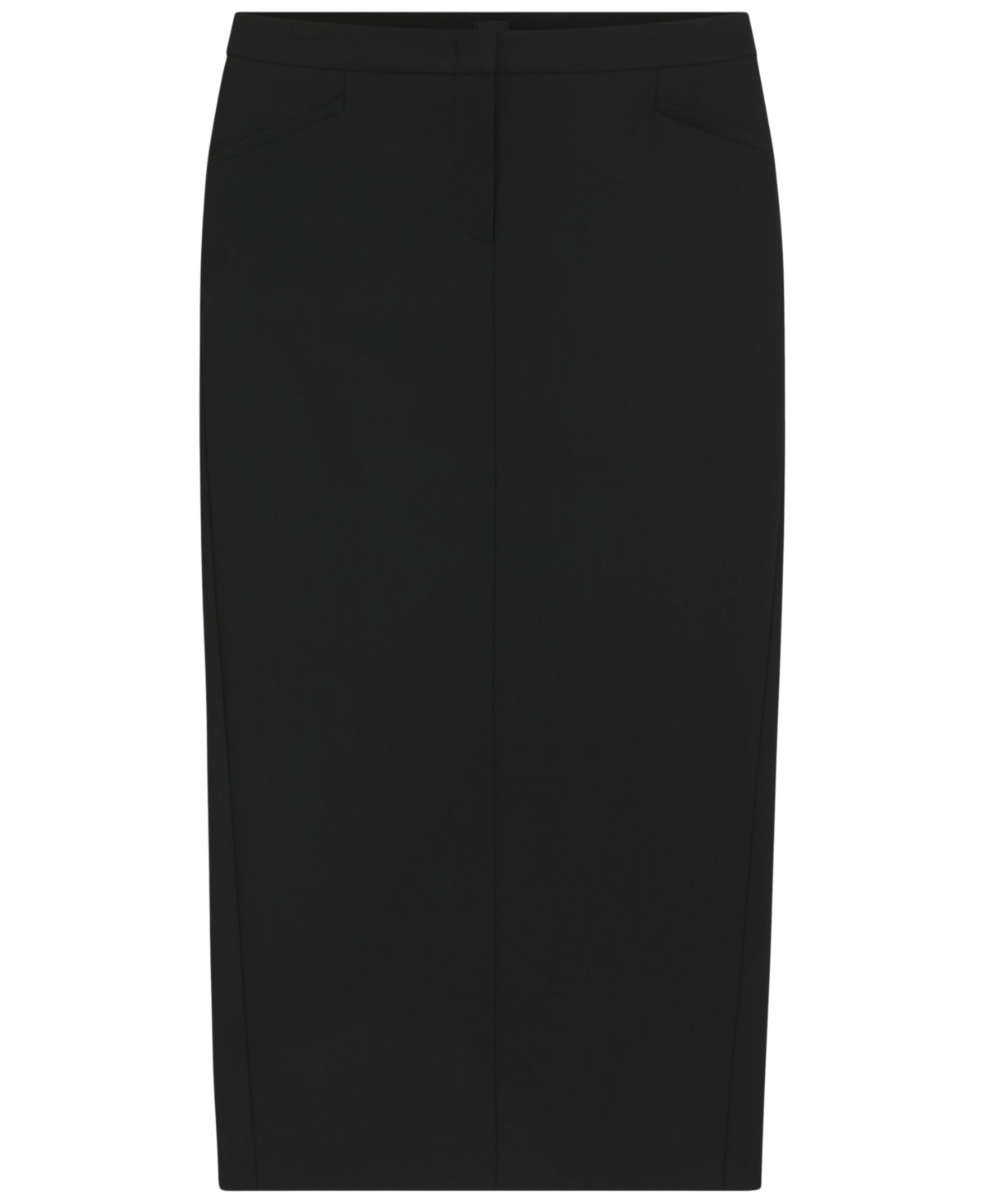 Hugo Boss Boss By  Women's Virgin Wool Pencil Skirt In Blue