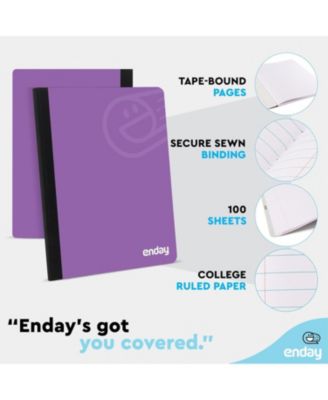 Composition Notebooks College Ruled Paper, Pink Hard Cover Composition Notebook, Premium Lined Composition Books, 100 Sheets Ruled Notebook