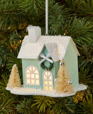 Pastel Shine Light-Up House Ornament, Macy's Exclusive