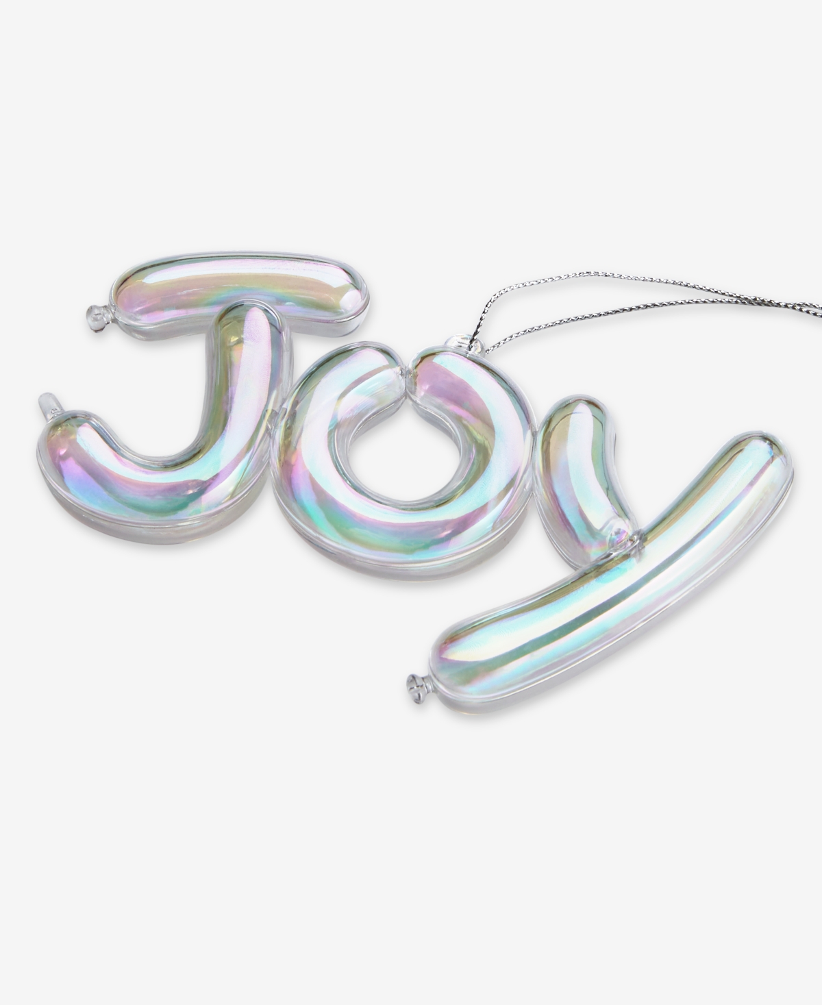 Holiday Lane Pastel Shine Iridescent Joy Ornament, Macy's Exclusive In Transparent