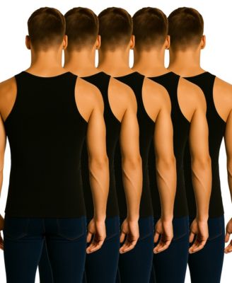 Men's 5-Pack Heavyweight Ribbed Tank Top