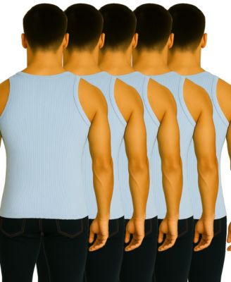Men's 5-Pack Heavyweight Ribbed Tank Top