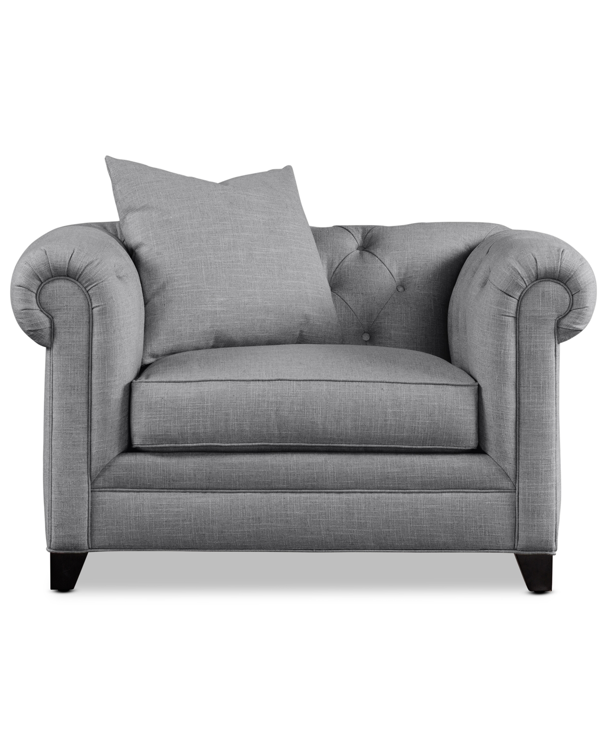 Jonathan Louis Kallison Fabric Arm Chair, Exclusively At Macy's In Gray