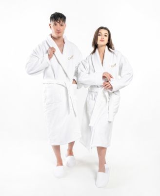 Turkish Personalized Unisex Anovia Velour Cotton Bathrobe