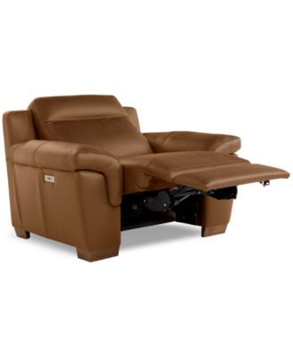 Julius II Leather Power Recliner, Exclusively at Macy's