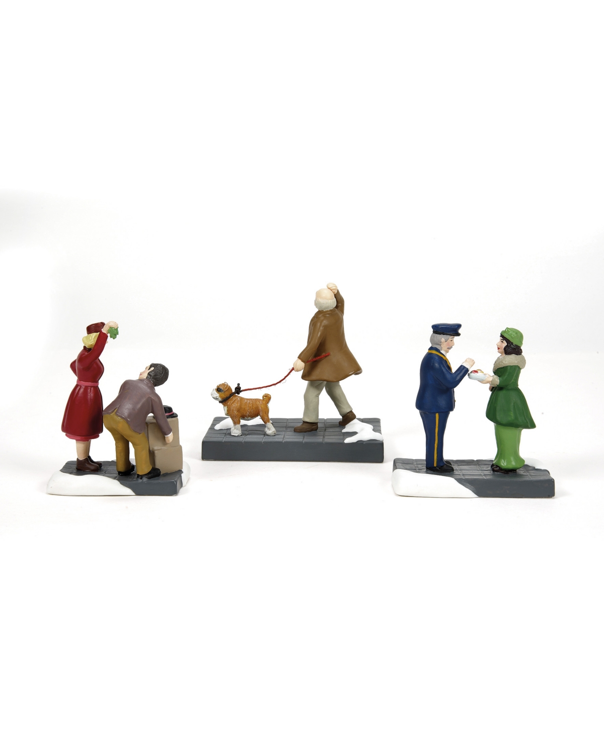 Department Five Christmas In The City Friends And Neighbors, Set Of 3 In Multi