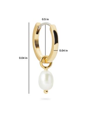 Pearl Huggie Hoops  - Frida