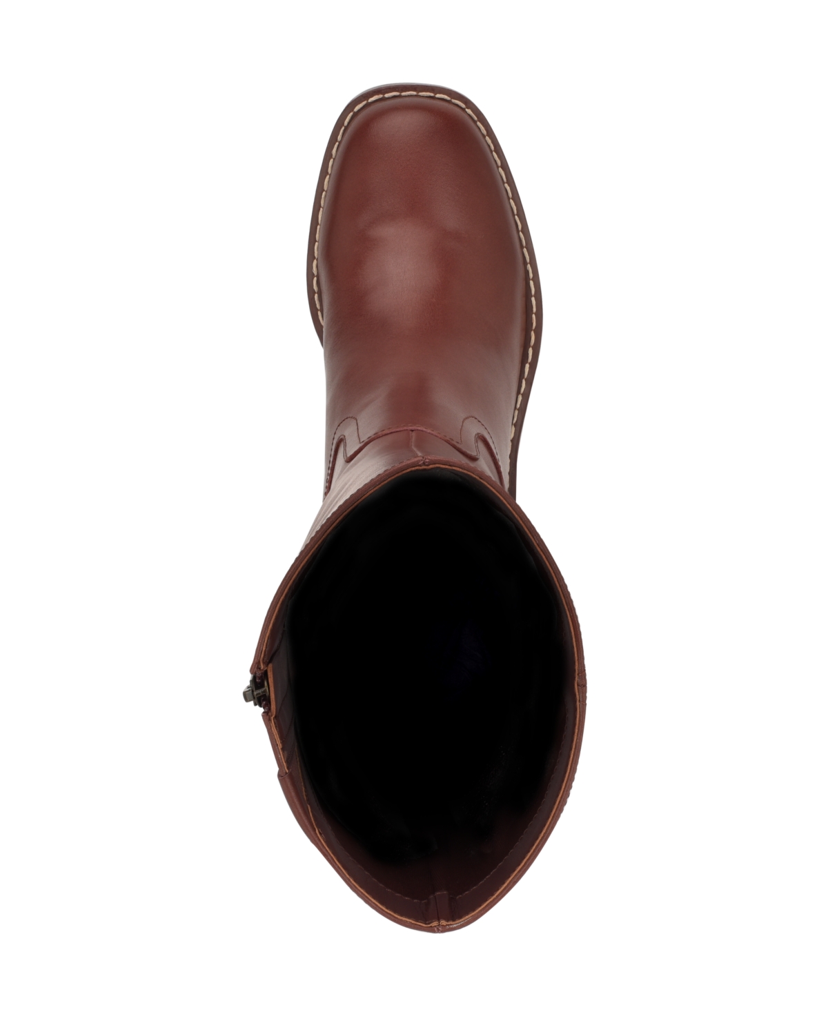 Nine West Broklyn Block Heel Boot In Brown