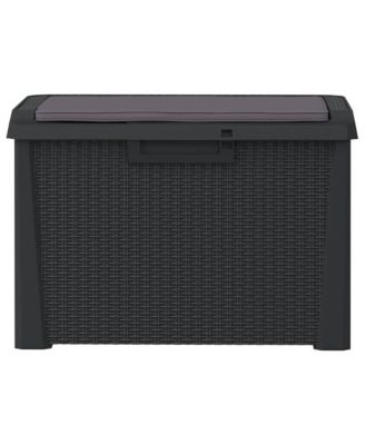 Garden Storage Box Anthracite Polypropylene Medium