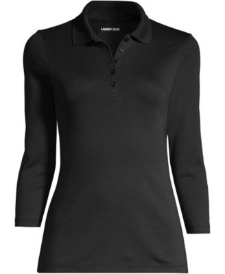 Women's 3/4 Sleeve Supima Cotton Polo Shirt