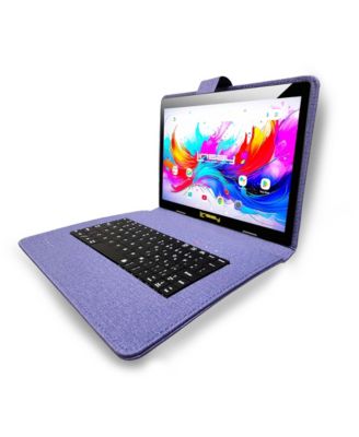 10.1" Octa Core 256GB Storage Android 15 with Designer Cloth Keyboard Case and Stylish Backpack and Pen Stylus