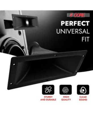 Waveguide Heavy Duty 3X7" 4Pcs Directivity Tweeter Exit Horn Throat Lens Easy Installation - HISE 3X7 4Pcs